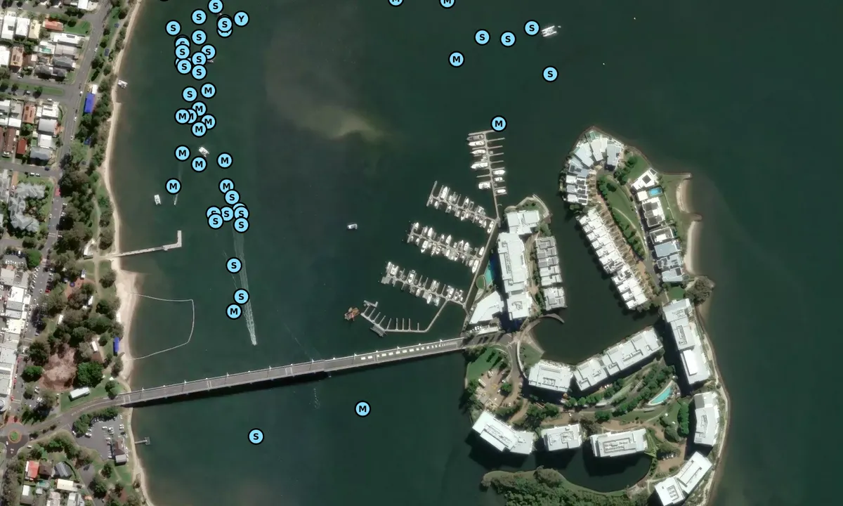Satelite image of Paradise Point Marina 1