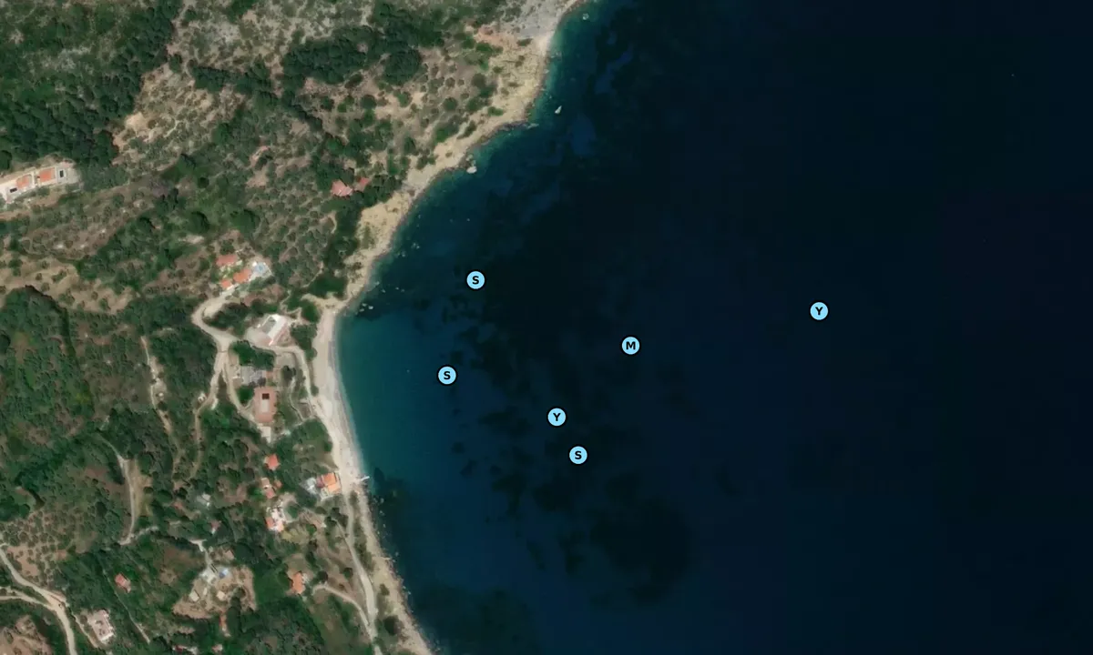 Satelite image of Paralia Glifoneri