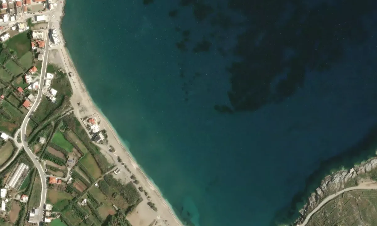 Satelite image of Paralia Milos
