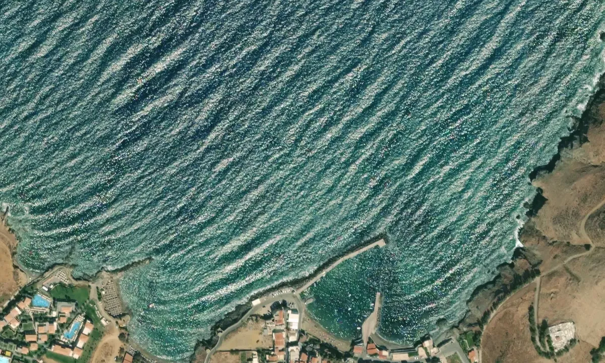 Satelite image of Paralia Panormos