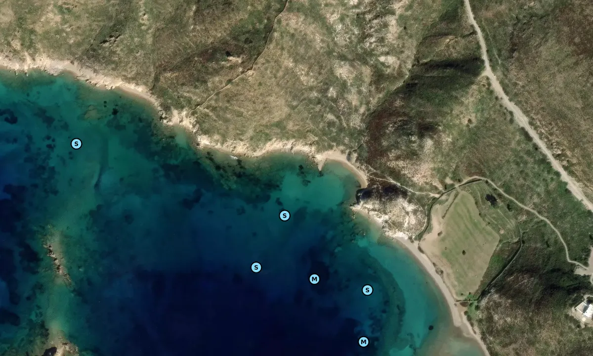 Satelite image of Paralia Pikri nero