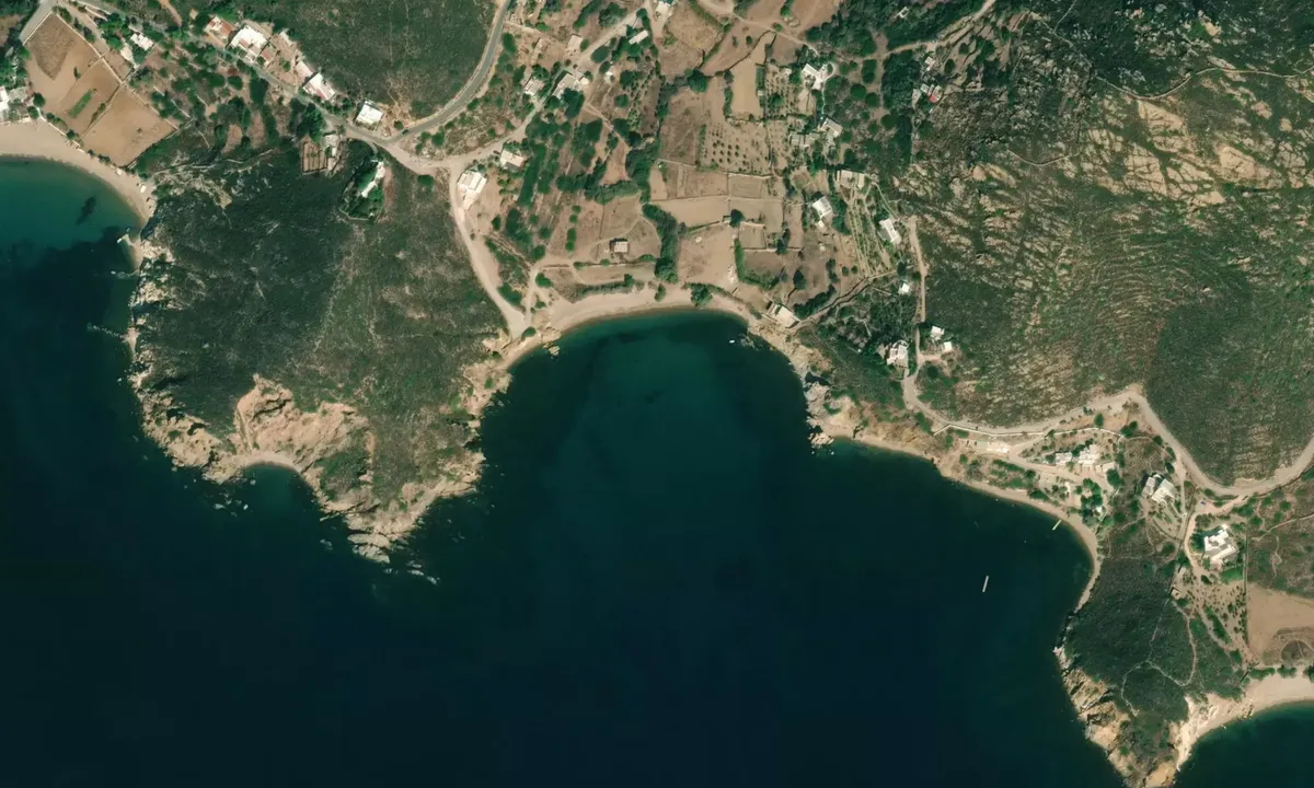 Flyfoto av Paralia Vagia