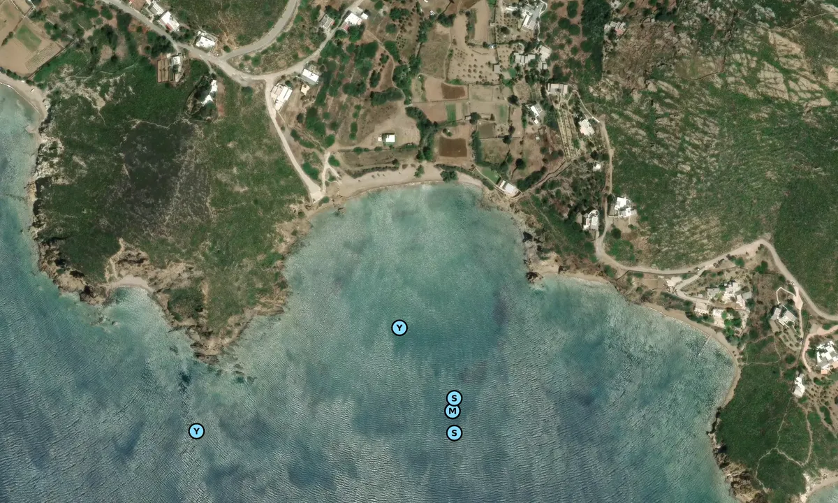 Satelite image of Paralia Vagia