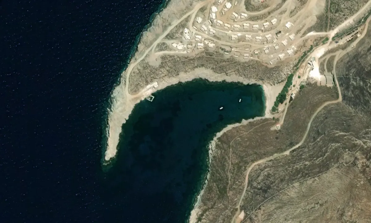 Flyfoto av Paralia Vroskopos