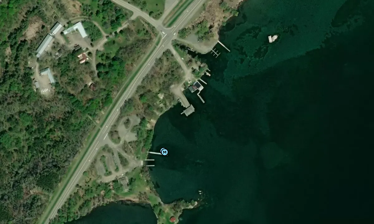 Satelite image of Parks Canada Mallorytown