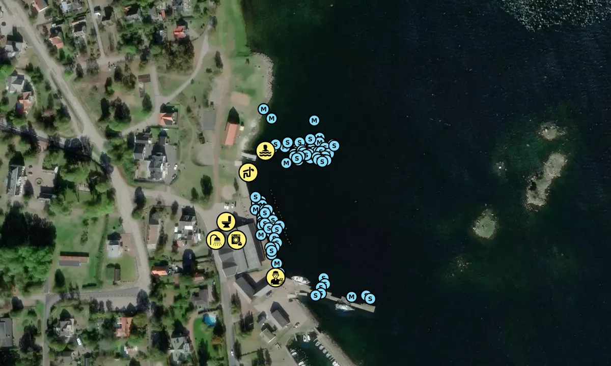 Satelite image of Påskallaviks Gästhamn