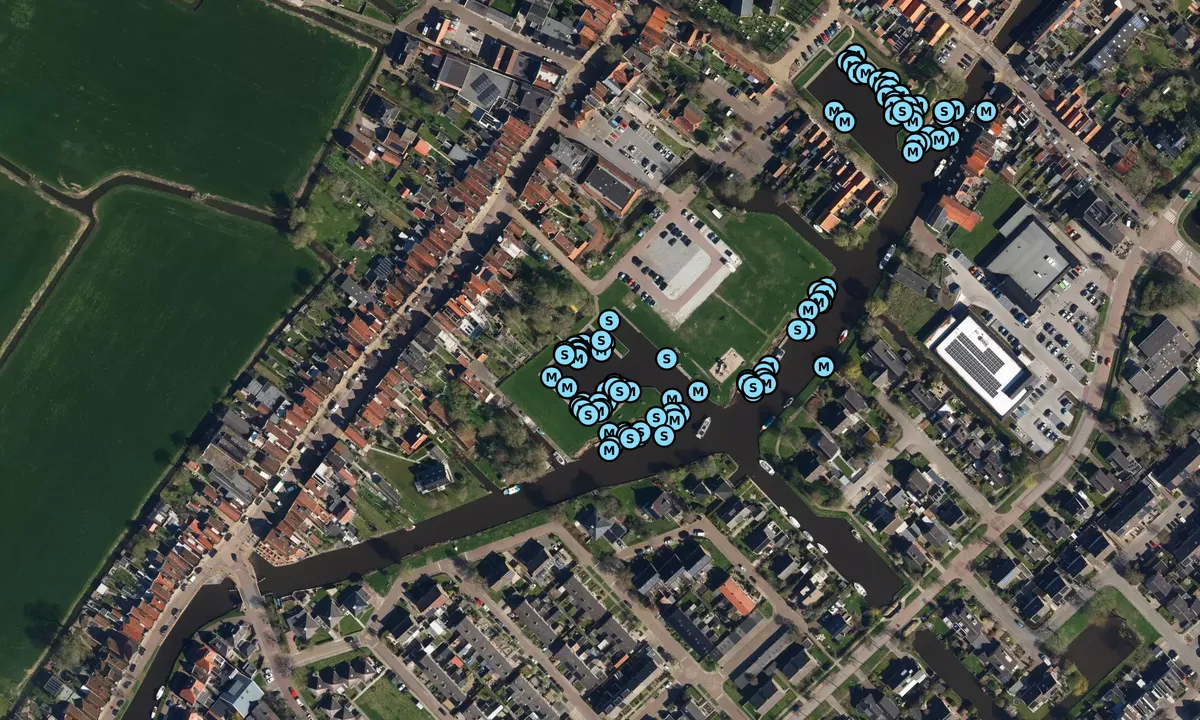 Satelite image of Passantenhaven Stedspôle centrum Workum