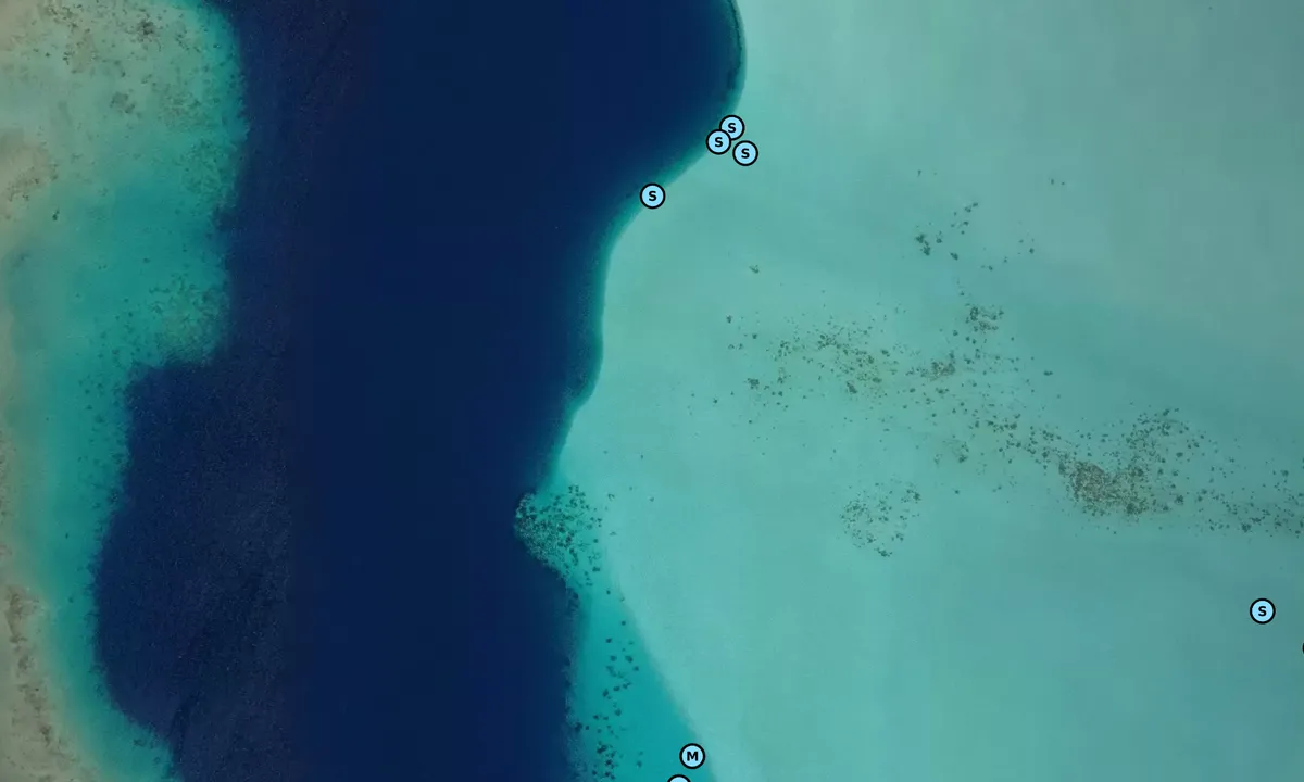 Satelite image of Passe te Ava Moa