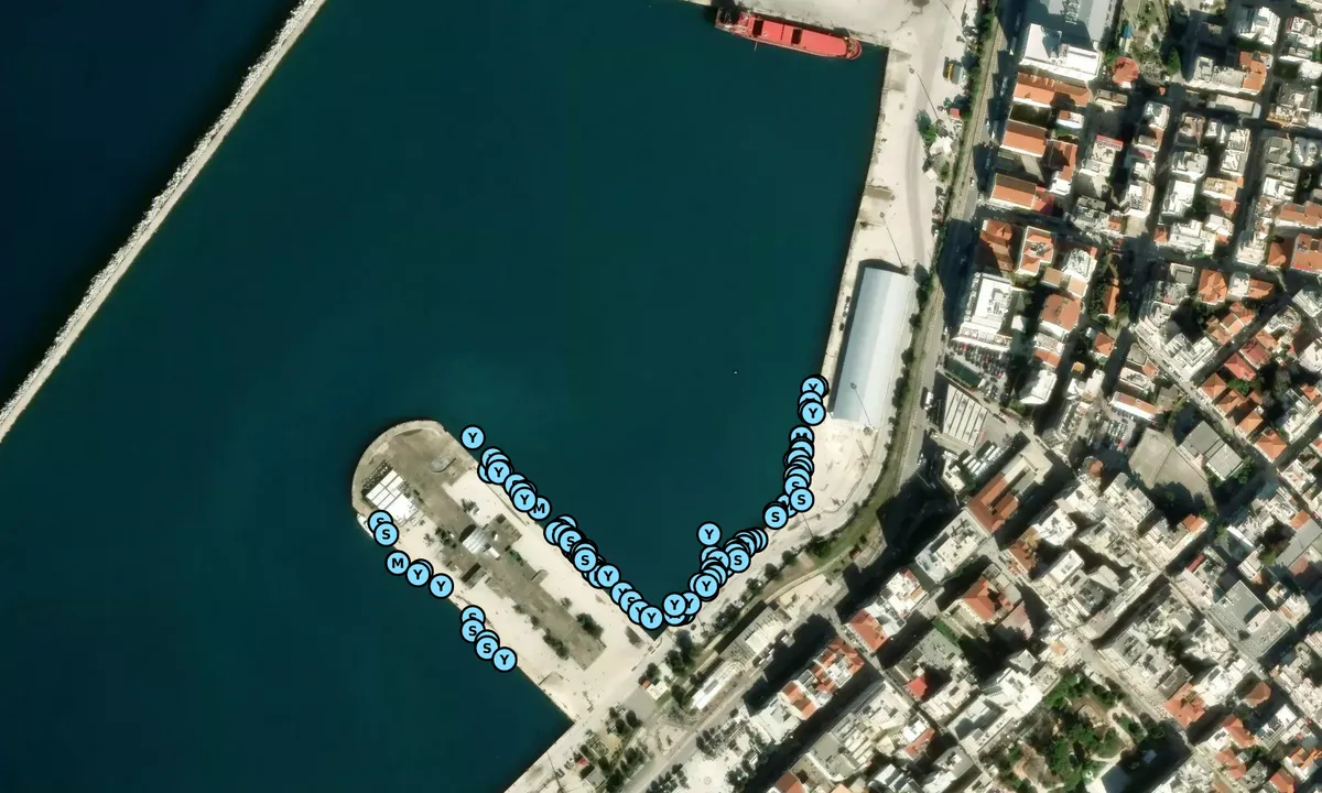 Satelite image of Patras Marina