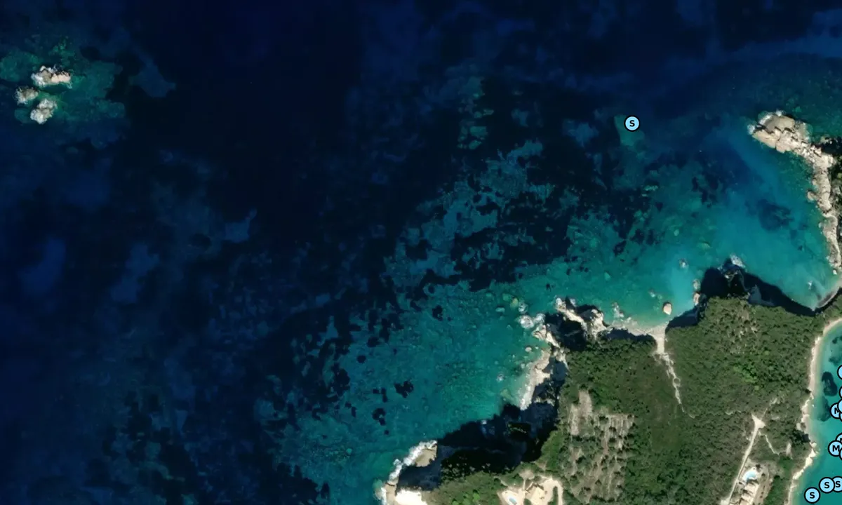 Satelite image of PAXOS NW Cape