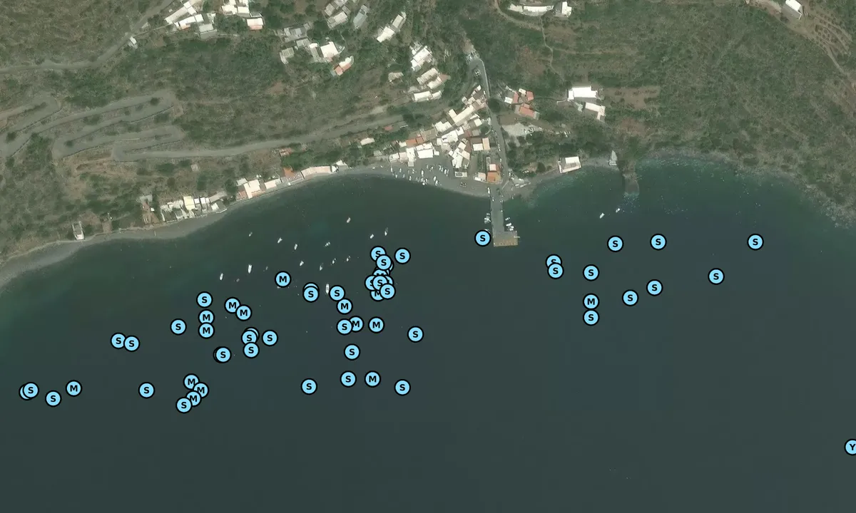Satelite image of Pecorini a mare - Filicudi