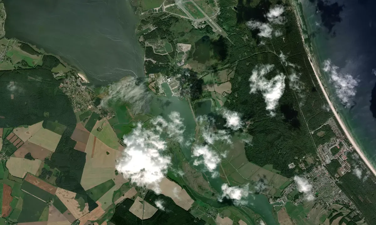 Flyfoto av Peenemunde