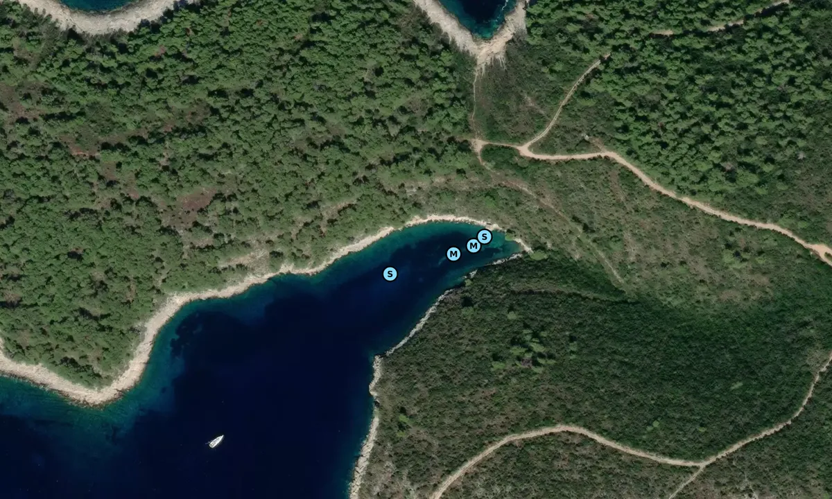 Satelite image of Pelegrinska Uvala