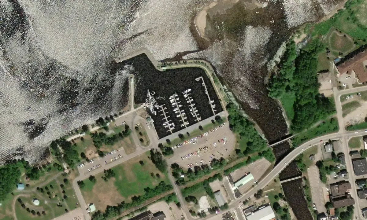 Satelite image of Pembroke Marina at The Waterfront Park