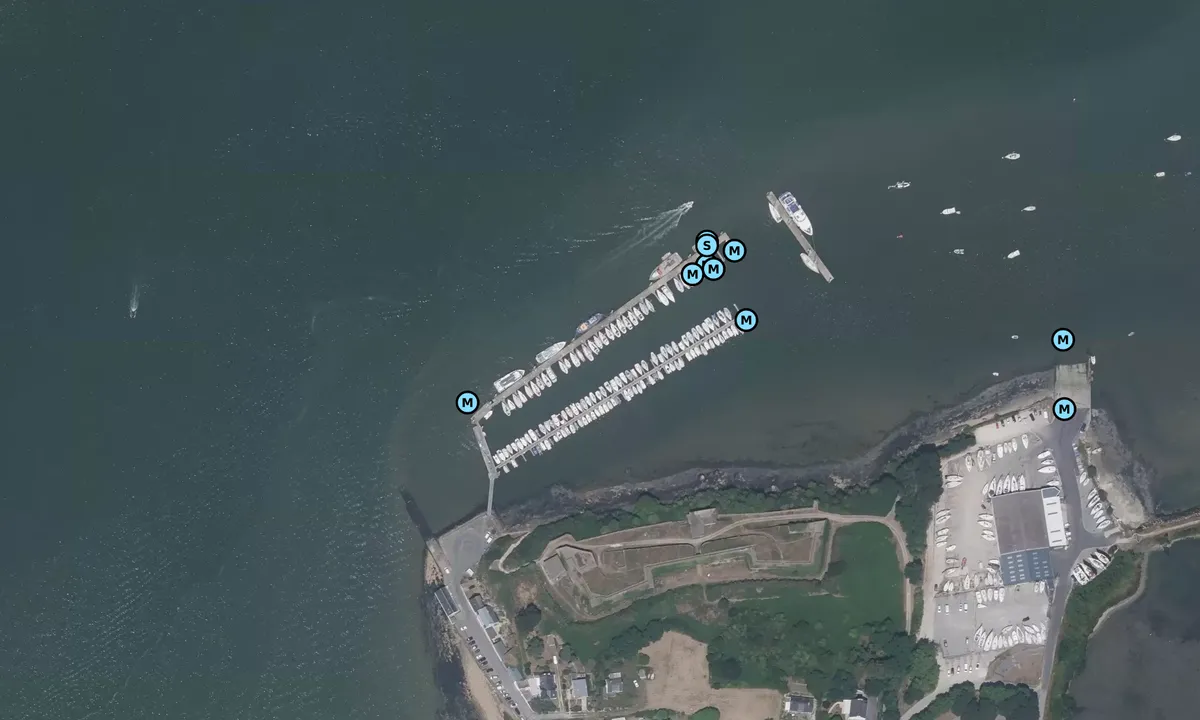Satelite image of Pen-Mané
