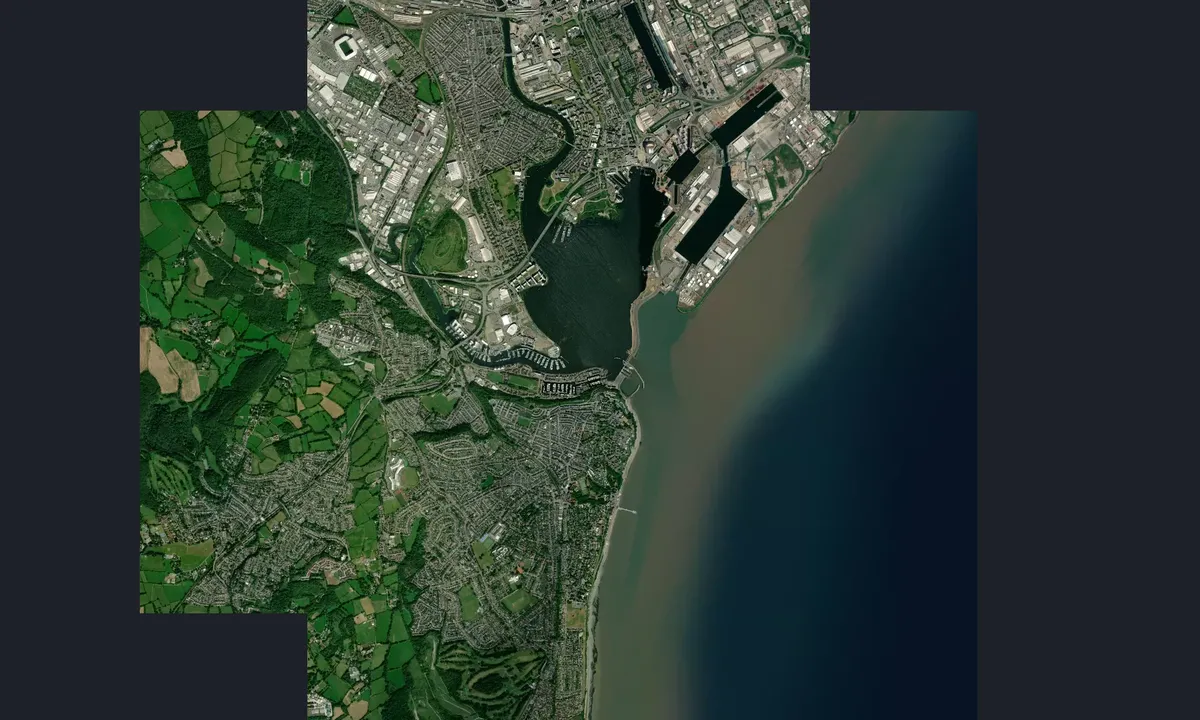 Flyfoto av Penarth Marina