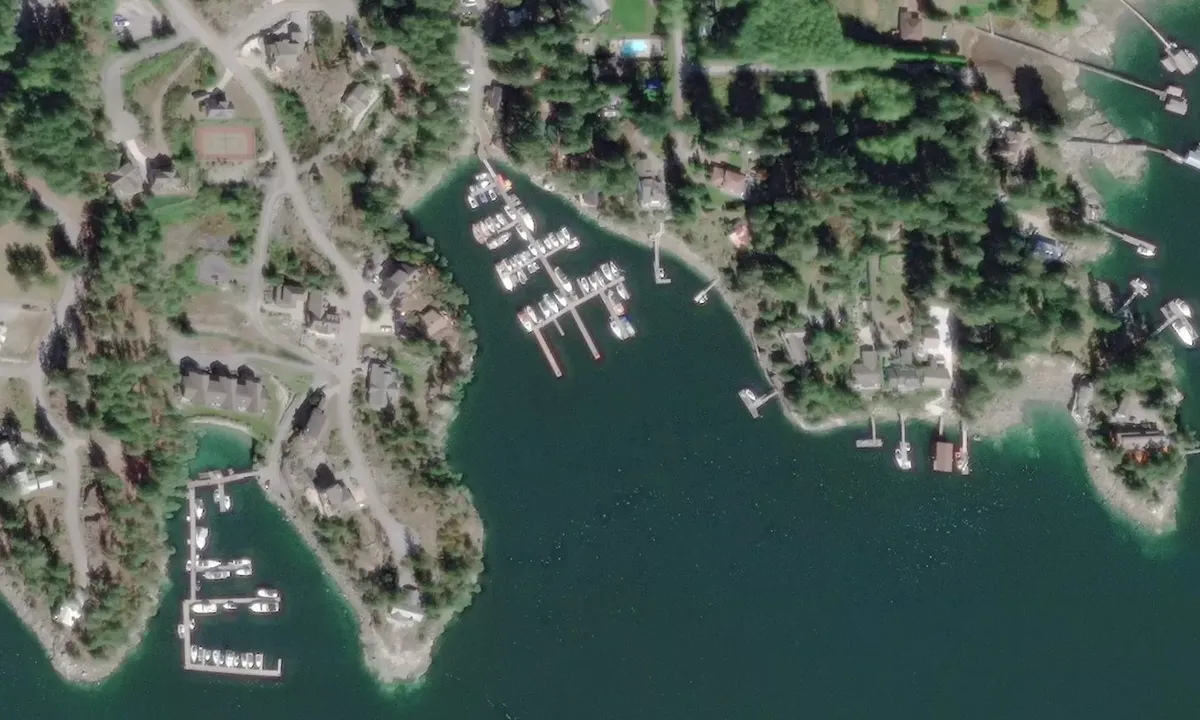 Flyfoto av Pender Harbour Resort