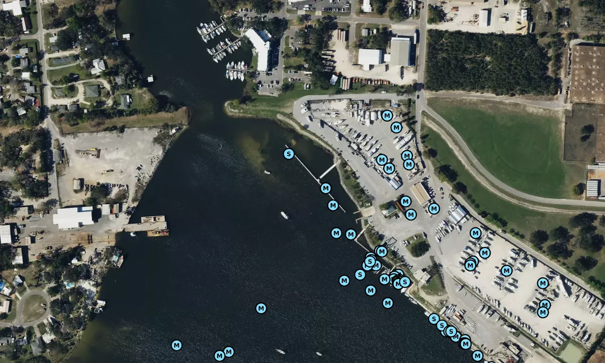 Satelite image of Pensacola Shipyard