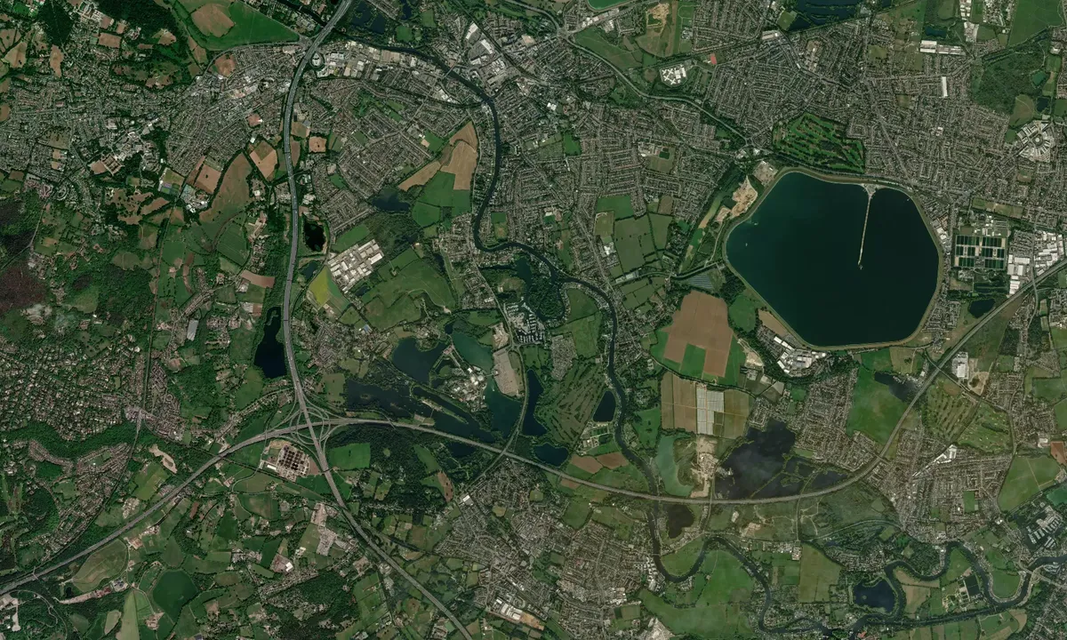 Flyfoto av Penton Hook Marina - Chertsey
