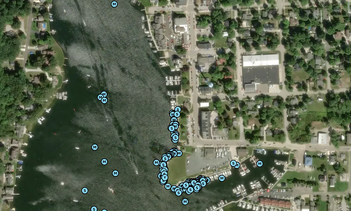 Satelite image of Pentwater Marina