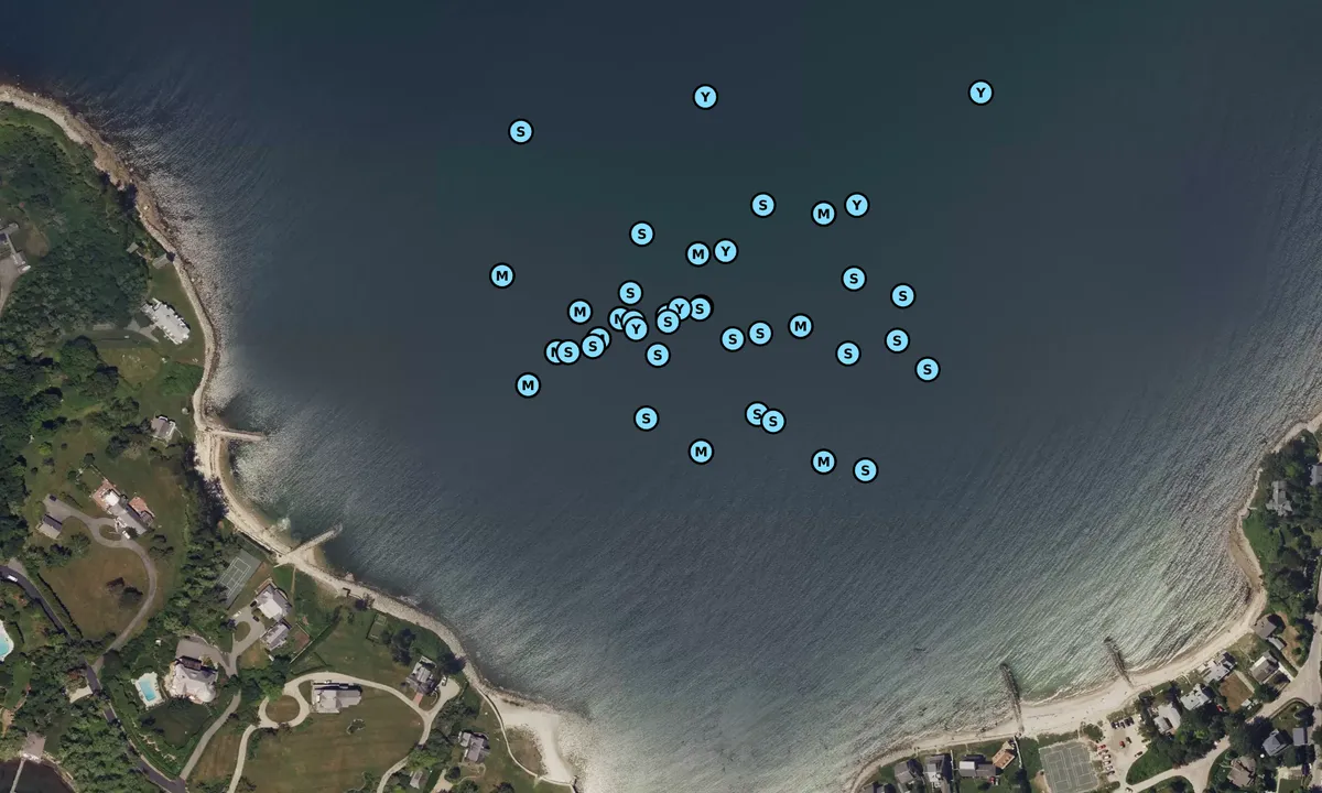 Satelite image of Penzance Bay 1