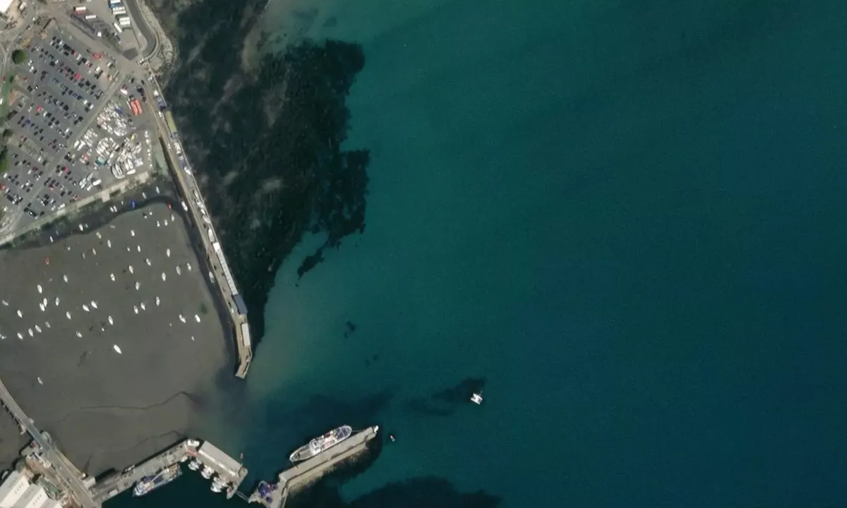 Flyfoto av Penzance Bay