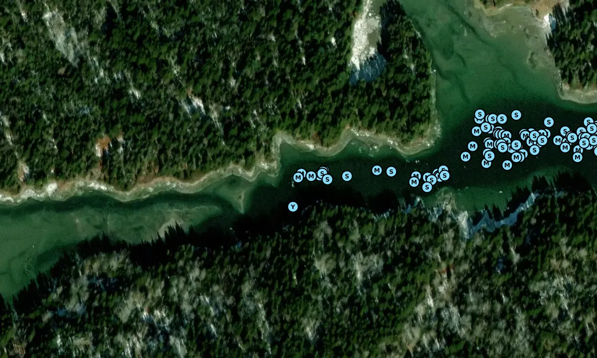 Satelite image of Perry Creek