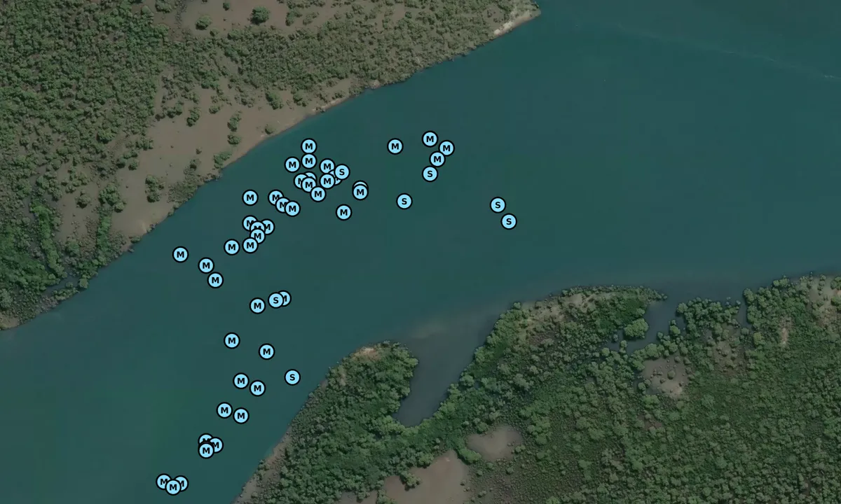 Satelite image of Perry's Hole 6mtr
