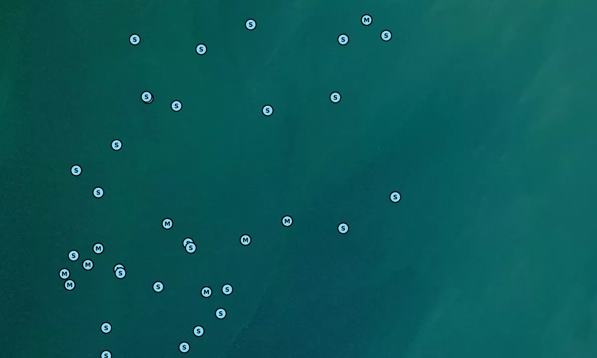 Satelite image of Petalas lagoon