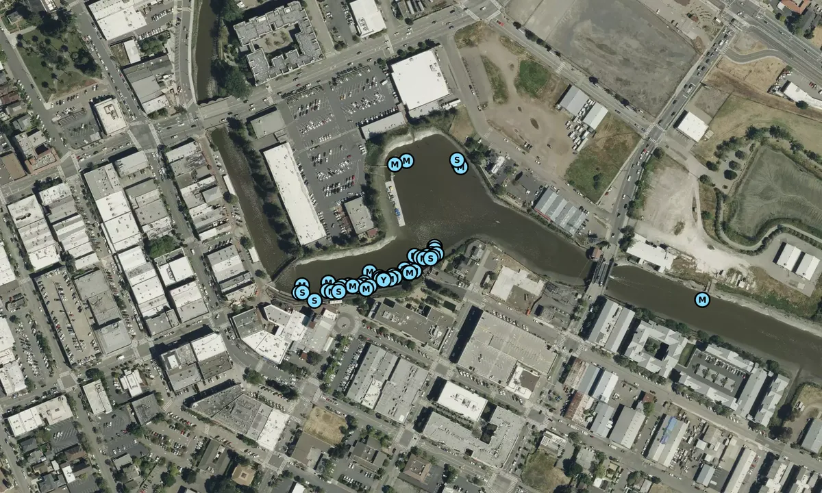 Satelite image of Petaluma Yacht Club