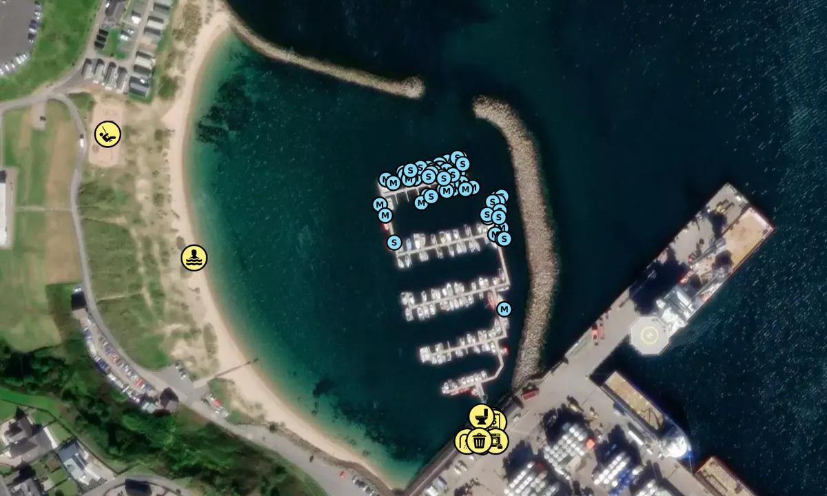 Satelite image of Peterhead Bay Marina - Aberdeenshire