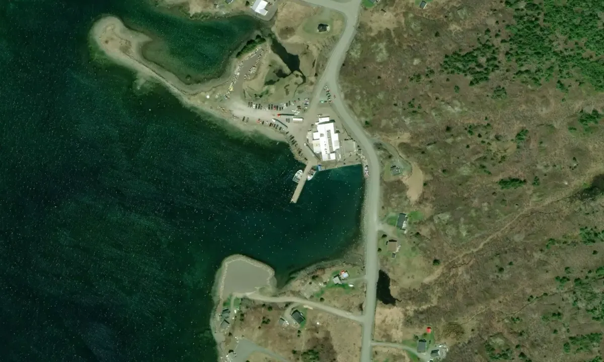 Satelite image of Petit de Grat Packers Wharf