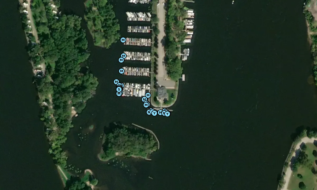 Satelite image of Pettibone Boat Club