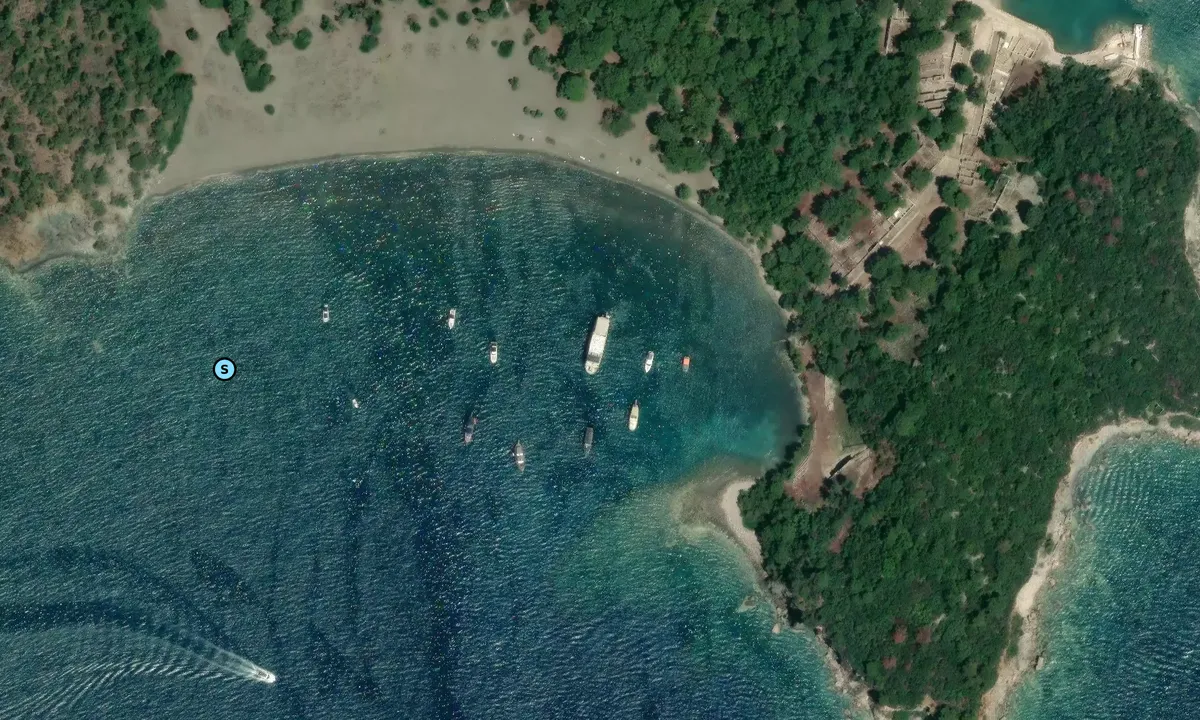 Satelite image of Phaselis Bay South