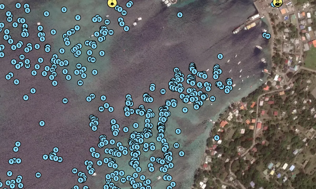 Satelite image of Phat Shag Moorings
