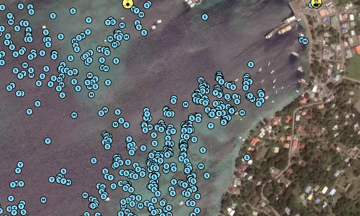 Satelite image of Phat Shag Moorings