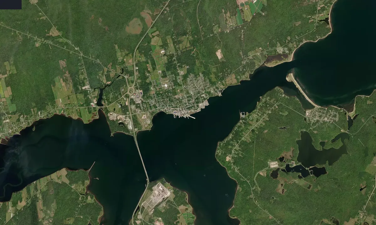 Flyfoto av Pictou Marine Terminal