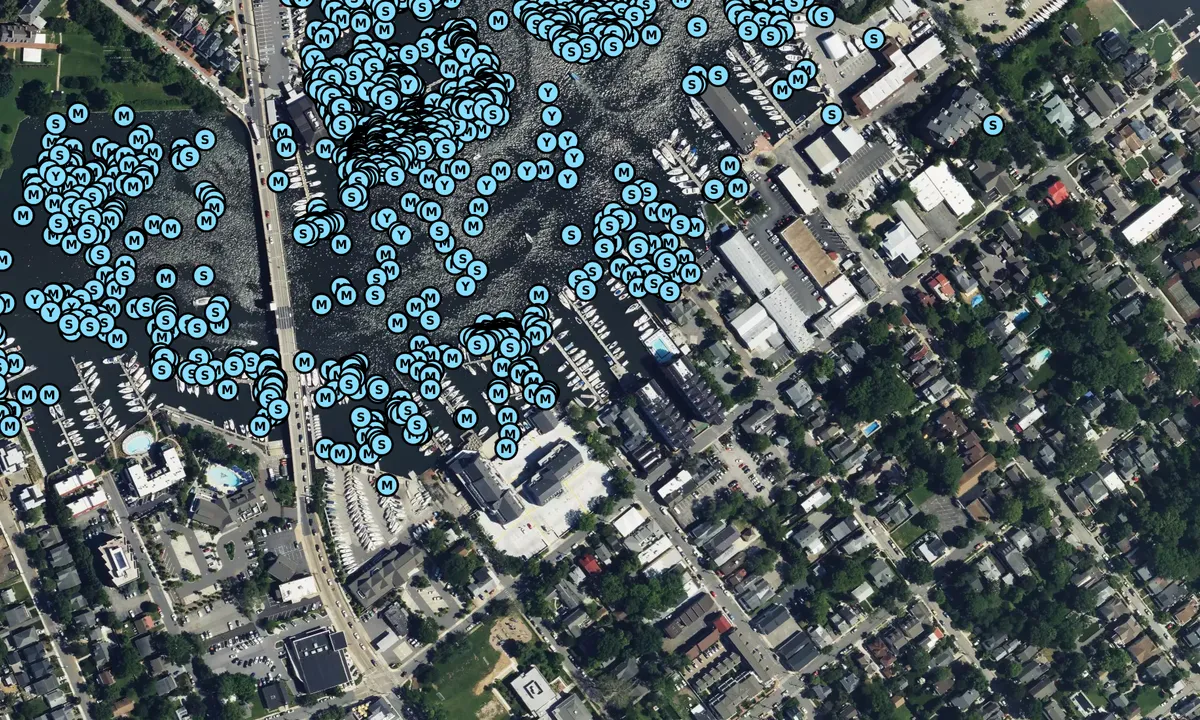 Satelite image of Pier 4 Marina