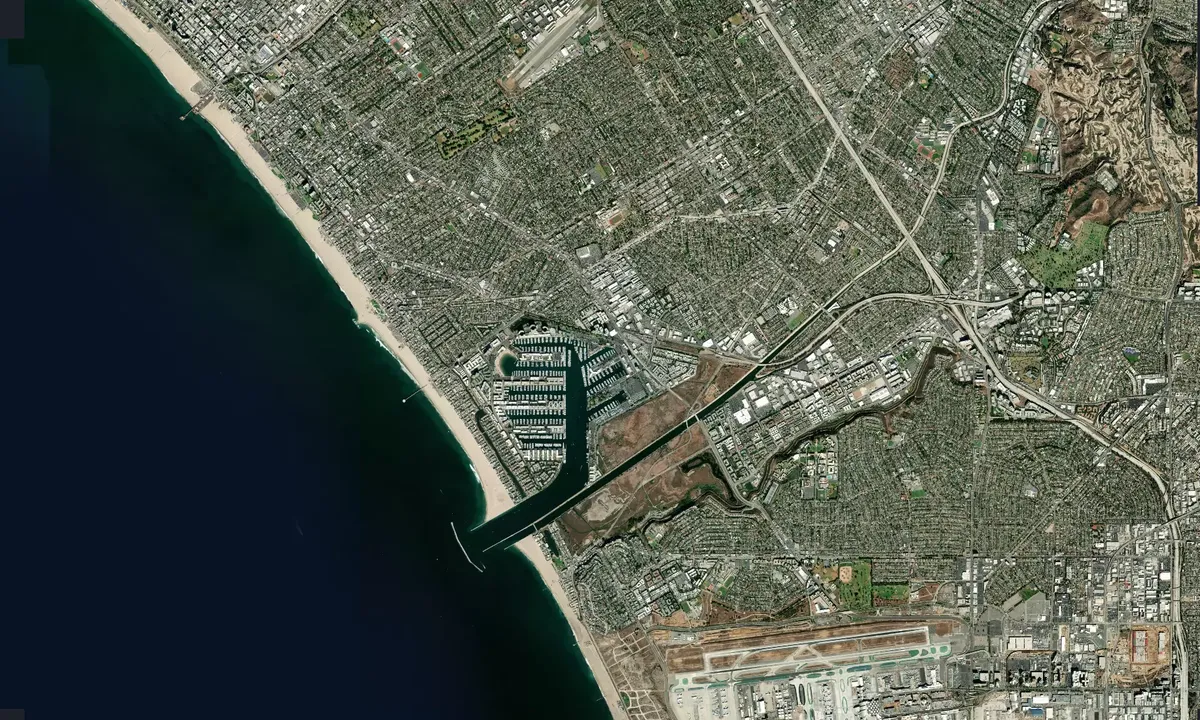 Flyfoto av Pier 44 Marina - Marina del Rey