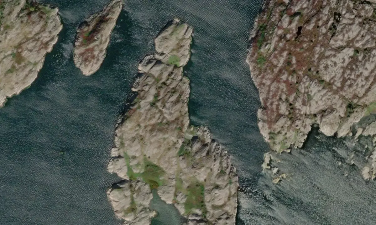 Flyfoto av Pilgrimmen - nordostsidan