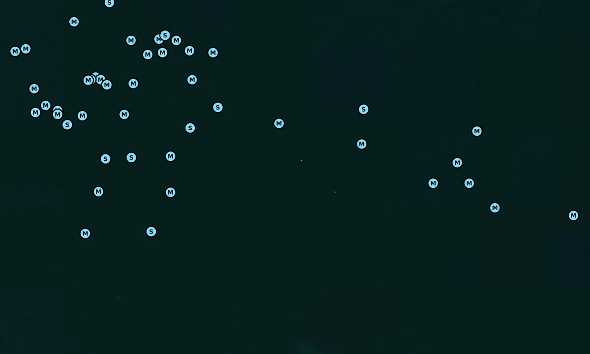 Satelite image of Pillsbury Cove
