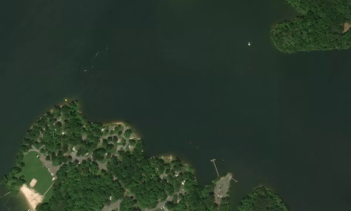 Satelite image of Piney Bay - Campground