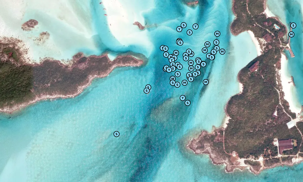Satelite image of Pipe Cay Tip