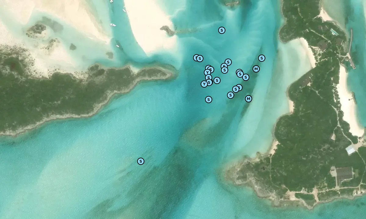 Satelite image of Pipe Cay Tip