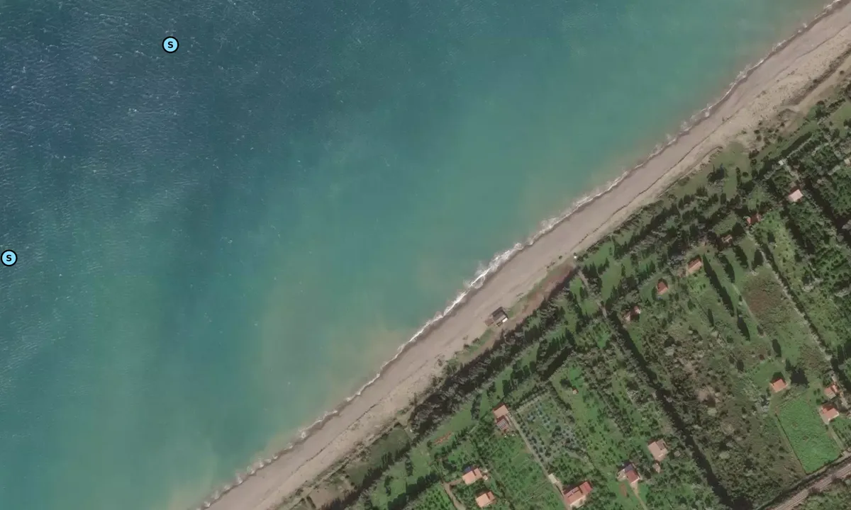 Satelite image of Pirate's Cove