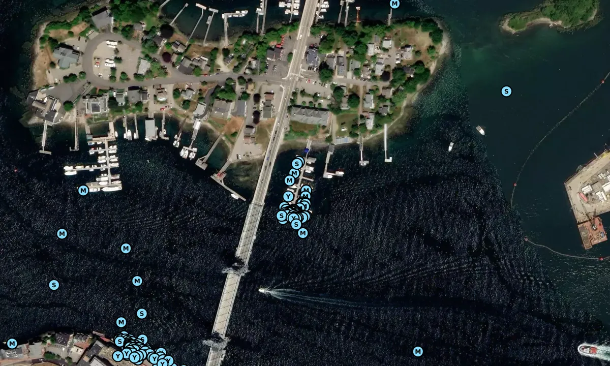 Satelite image of Piscataqua Marina - Kittery