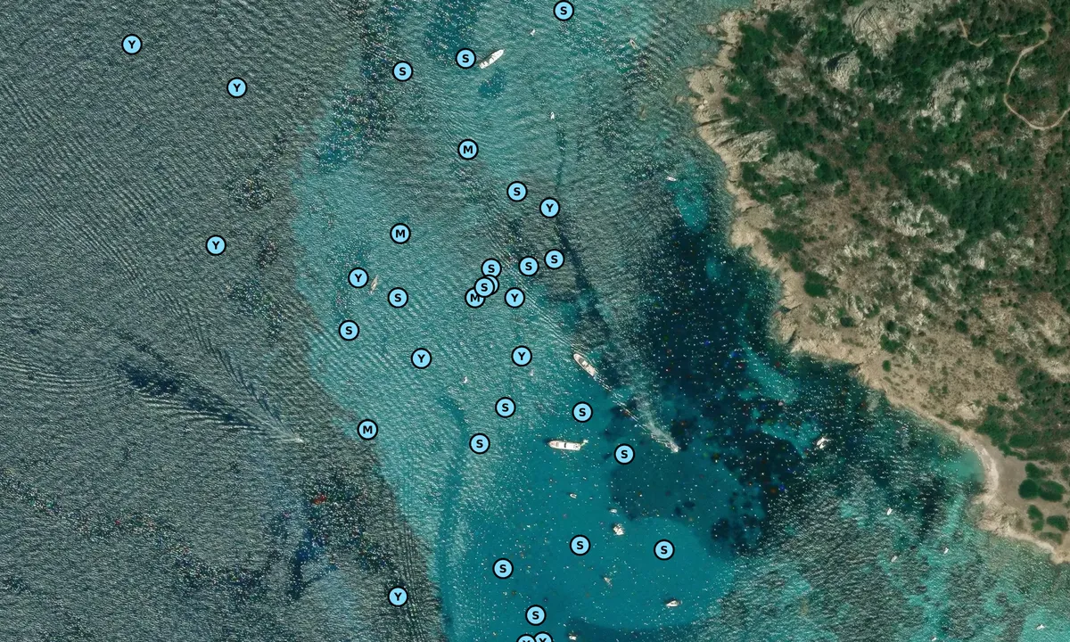 Satelite image of Piscine di Molara