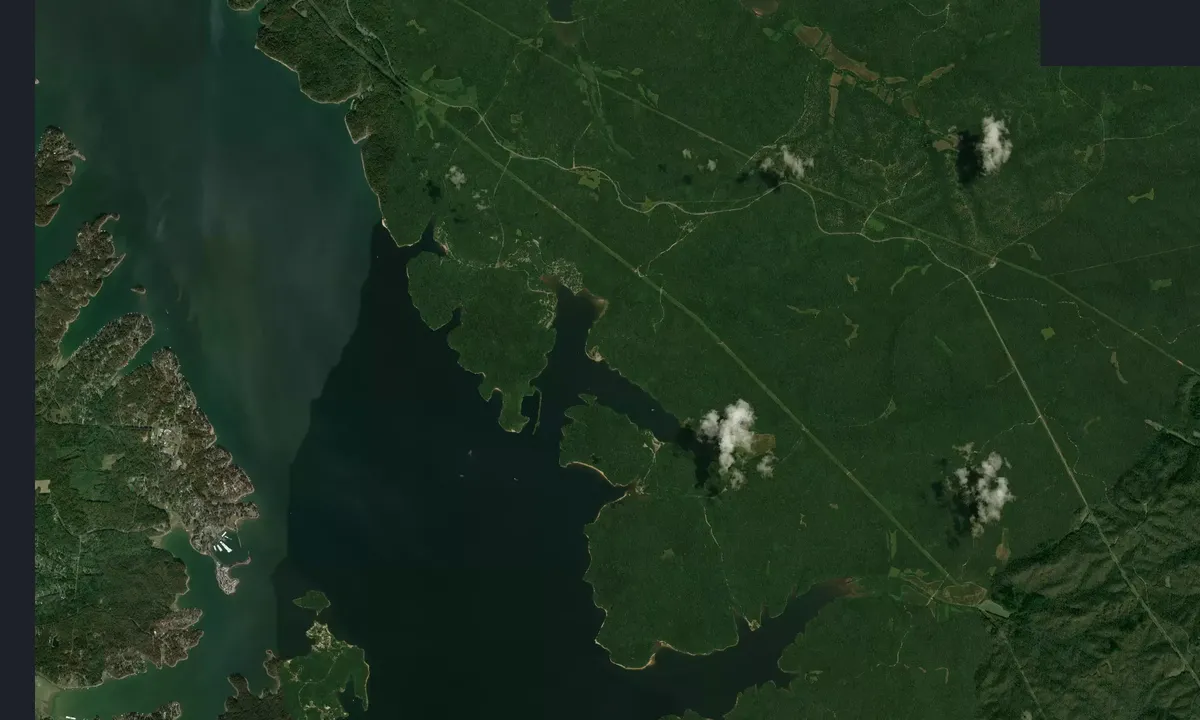 Flyfoto av Pisgah Bay