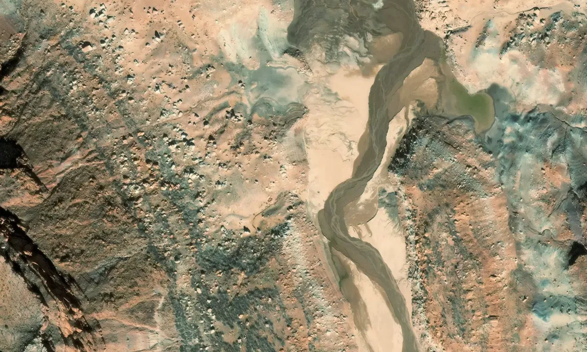 Satelite image of Piute Canyon
