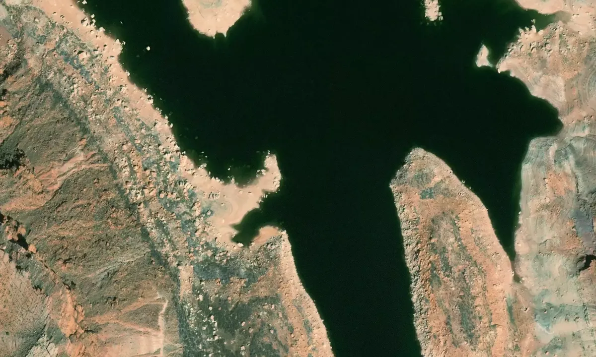 Satelite image of Piute Canyon